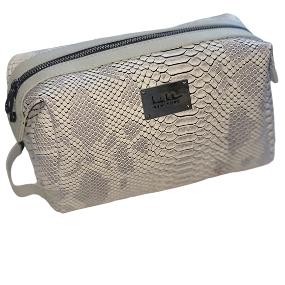 Nicole Miller Handbags - Nicole Miller Snakeskin Pattern Cosmetic Bag NWT